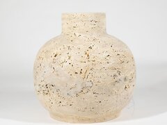 Vaza Decorativa Autograph-Venetia Travertin Classic, 30 x 30 x 30 cm